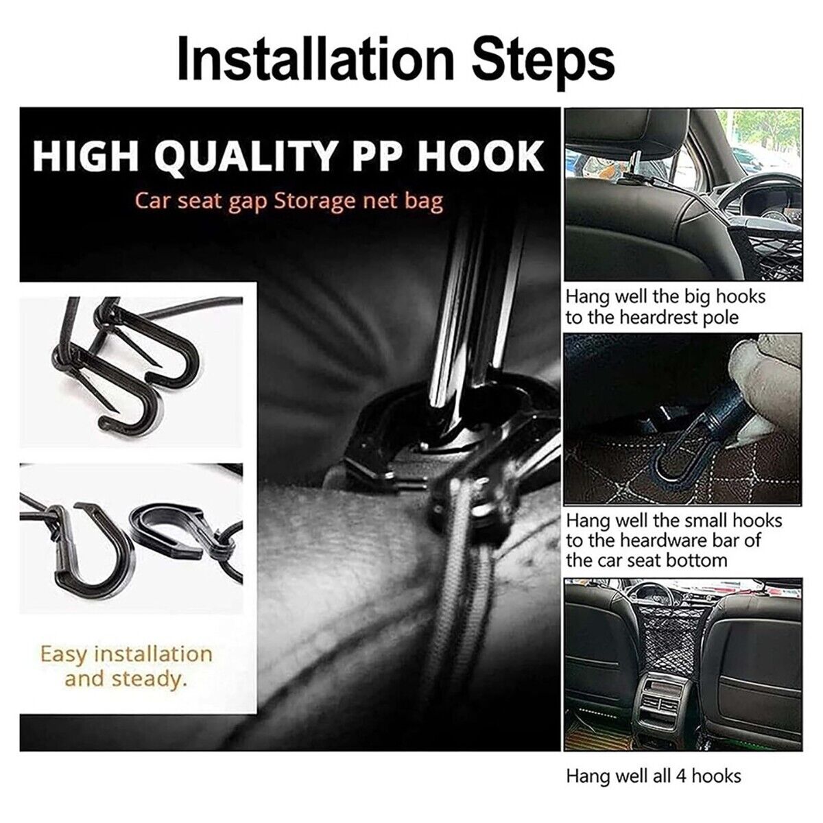 ORGANIZZATORE A RETE PER AUTO CANE 3 STRATI CANI SEDILI POSTERIORI ORGANIZER