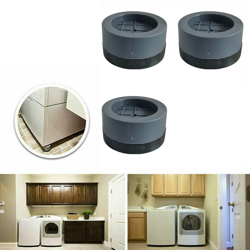 SET 4 PIEDINI ANTI VIBRAZIONE LAVATRICE ASCIUGATRICE UNIVERSALI GOMMA PIEDI PAD