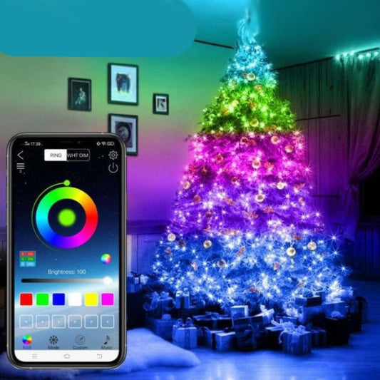 GUIRLANDE LUMINEUSE DE NOËL 100 LED 10M DÉCORATIONS DE NOËL TÉLÉCOMMANDE APP BLUETOOTH