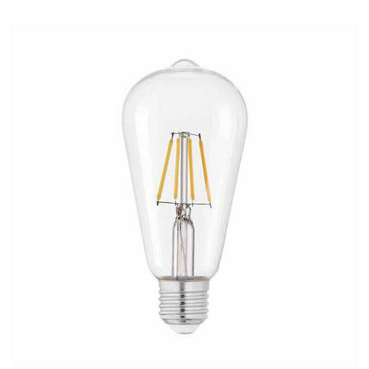 LAMPADINA PER CATENARIA LED FILAMENTO ST64 4W PERA E27 360LM 2700K LUCE CALDA