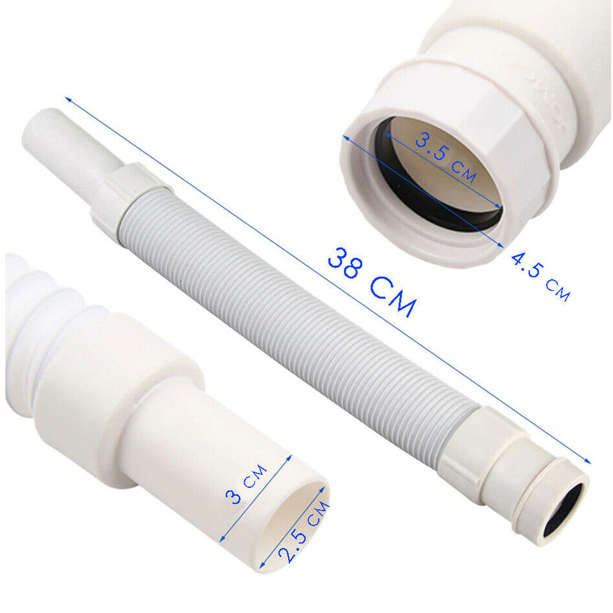TUBO FLESSIBILE ANTIODORE DEODORIZZAZIONE 1-1/2 ACQUA LAVELLO SCARICO DGO-169