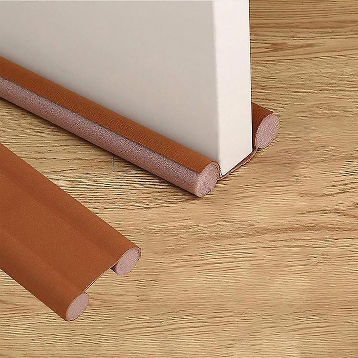 PARAFREDDO SOTTOPORTA ISOLANTE DOPPIO ISOLAMENTO 95CM PARASPIFFERO MARRONE
