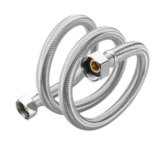 COPPIA TUBO FLESSIBILE 50CM TUBI ACQUA CALDA E FREDDA CALDAIA 1/2X1/2 DGO-172