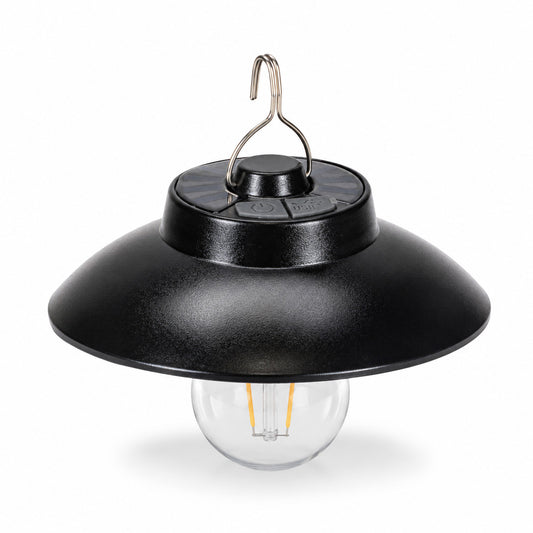 LAMPE DE CAMPING LED SOLAIRE RECHARGEABLE AVEC CROCHET LUMIÈRE CHAUDE 3000K TE-B0627