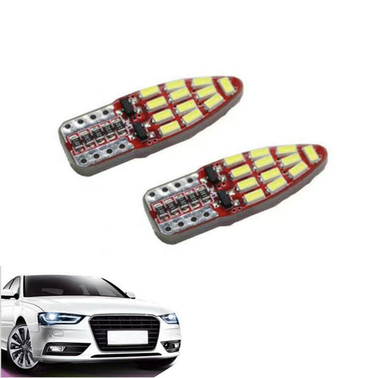 PAIRE AMPOULES 24 LED SMD T10 4014 VOITURE 6000K CANBUS 2.2W AMPOULE 12V 02718