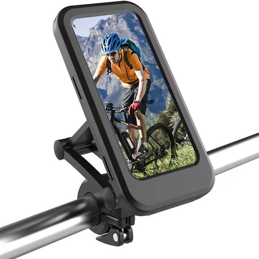 PORTA CELLULARE CUSTODIA IMPERMEABILE SMARTPHONE CON SUPPORTO BICI MOTO AS-05832