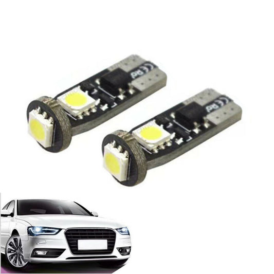 PAIRE AMPOULES 3 LED SMD T10 5050 VOITURE 6000K CANBUS 1.8W AMPOULE 12V CA02704