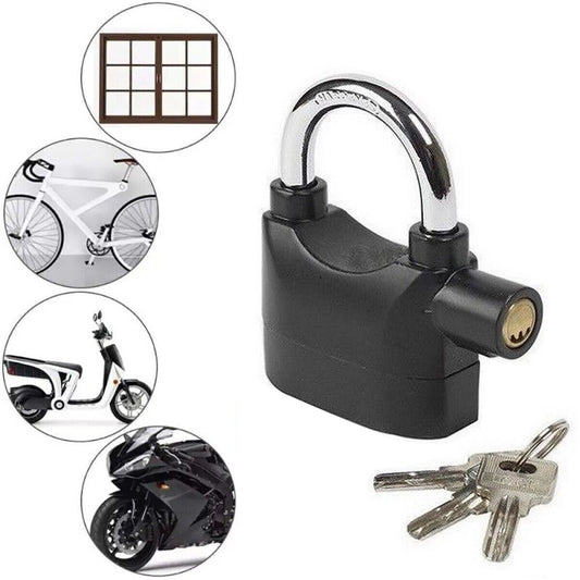 ALARME BLOQUE-DISQUE ANTIVOL SONORE MOTO SCOOTER CADENAS 110dBa 70MM ALL-7033