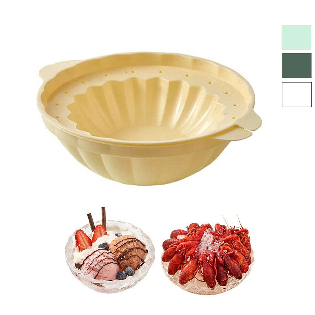 STAMPO PER CIOTOLE DI GHIACCIO GELATO FRUTTA STAMPO DA CUCINA DESSERT 20CM