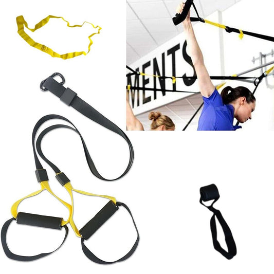 FASCE CINGHIA SOSPENSIONE BANDE FASCIA TRX GANCIO PALESTRA RESISTENZA MANIGLIE
