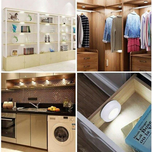 2 SPOTS COB CON TÉLÉCOMMANDE POINT LUMINEUX À LED LAMPE DE PLACARD AVEC TÉLÉCOMMANDE