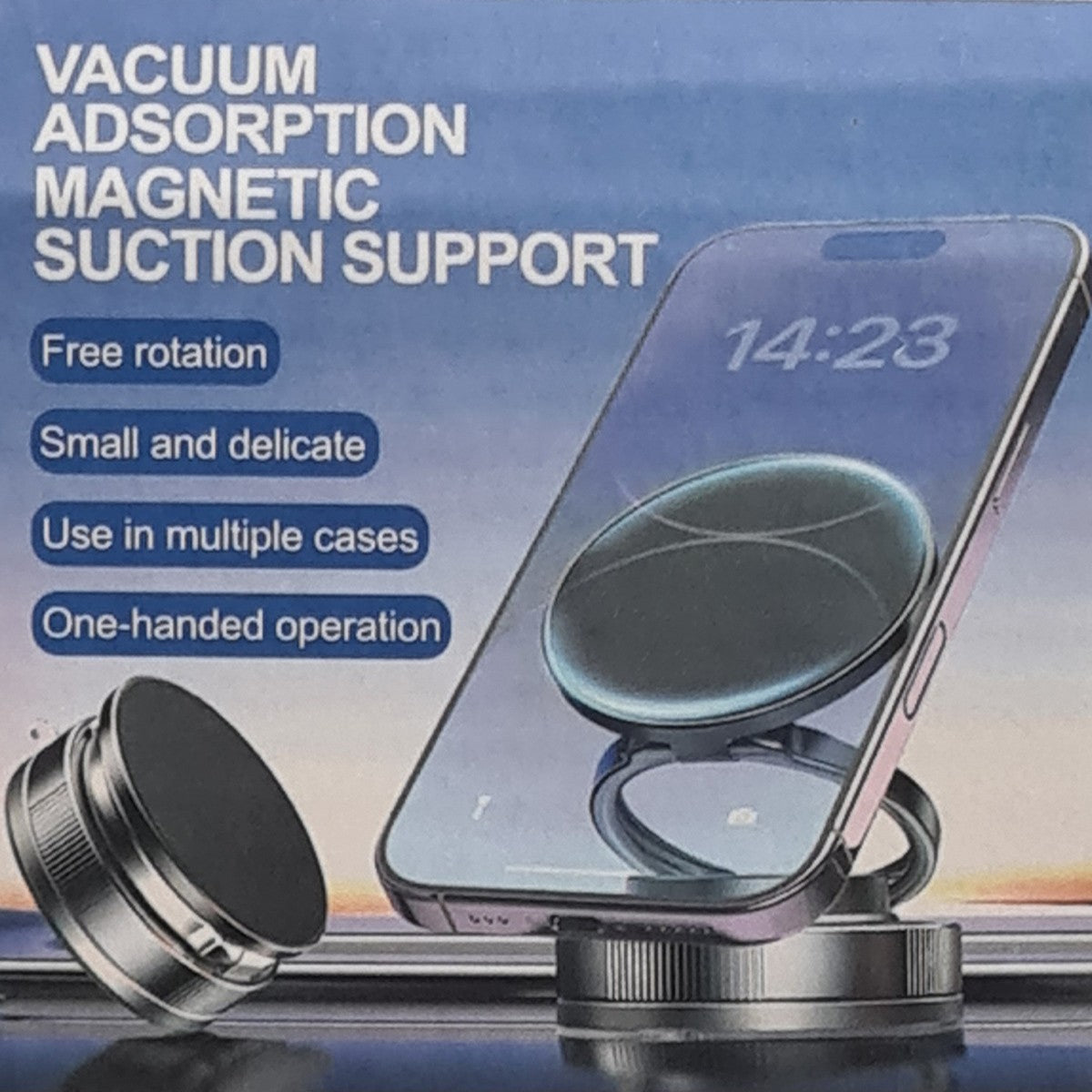 SUPPORT VOITURE MAGNÉTIQUE smartphone ASPIRE MAGSAFE CERCLE ROTATIF ROTATION 360