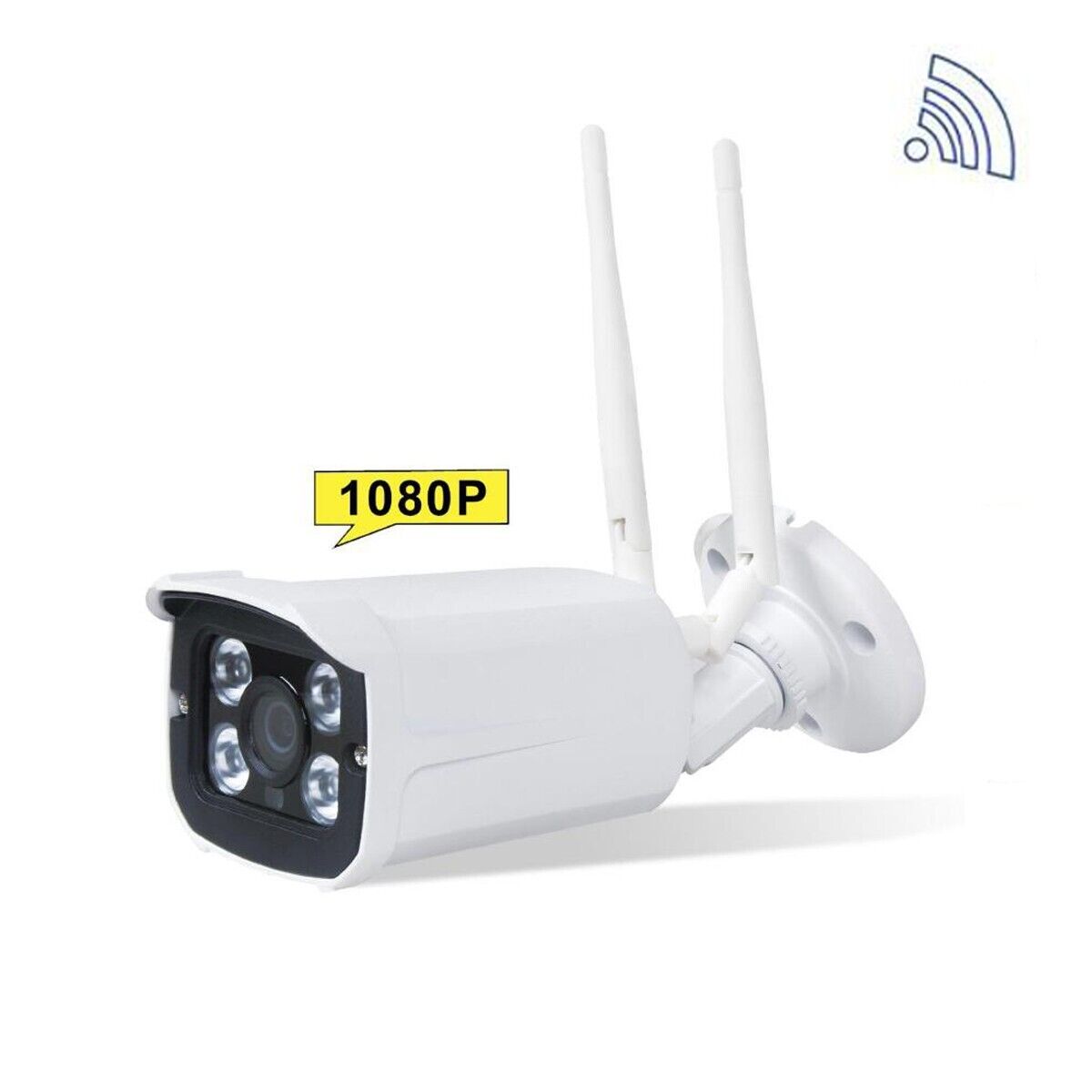TELECAMERA VIDEOSORVEGLIANZA WIRELESS 4 LED 3.6MM 2MPX APP IP66 JT-82047