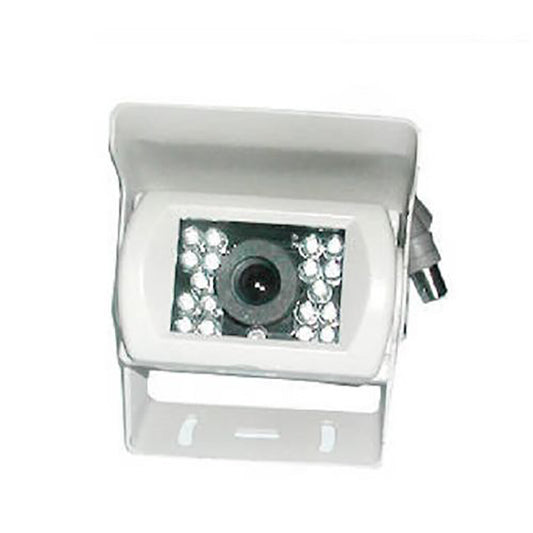 TELECAMERA RETROMARCIA RETROCAMERA 18 LED INFRAROSSI AUTO BIANCA CAMPER SUV BNC