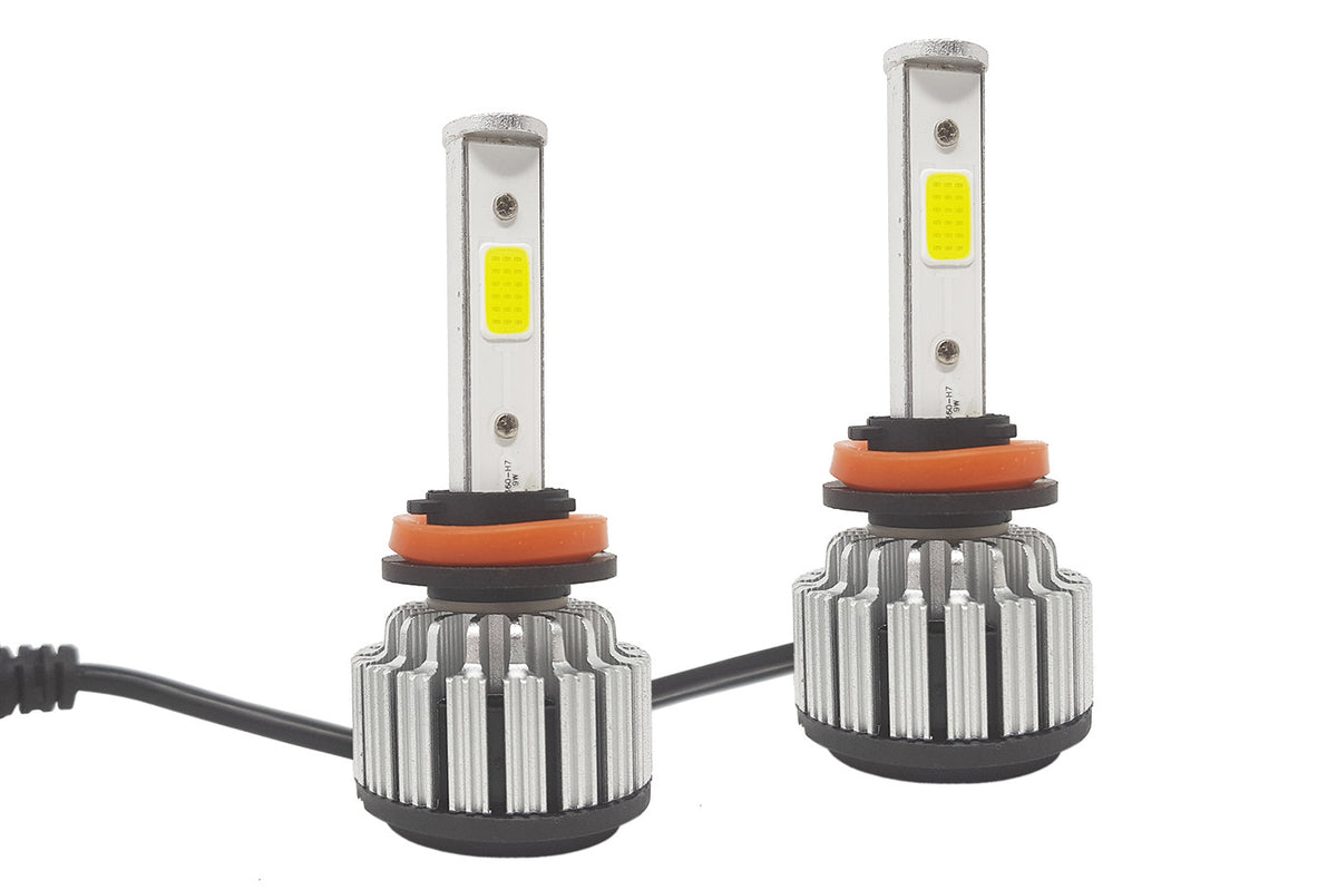 COPPIA LAMPADE FARI RICAMBIO 4S AUTO LED H11 28W ALTA LUMINOSITA' BIANCO FREDDO