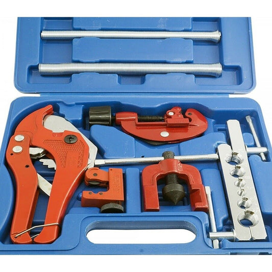 KIT 9 PIÈCES COUPE-TUBE ÉVASEUR DE TUYAUX PLIEUSE DE TUBE COUPE-TUBE ÉVASEUSE