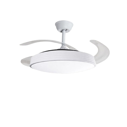 VENTILATEUR PLAFOND LUMIÈRE PALES RÉTRACTABLES 85W LUMINAIRE SUSPENDU 50CM SJ-201
