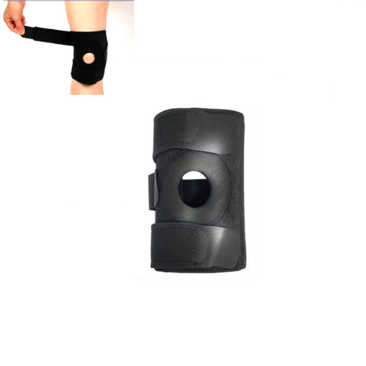 GENOUILLÈRE SPORTIVE ÉLASTIQUE ORTHOPÉDIQUE PROTECTION LIGAMENTS DOULEUR 90122