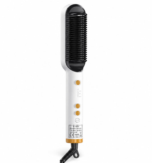 SPAZZOLA LISCIANTE ELETTRICA PER CAPELLI 45W PIASTRA SPAZZOLA STIRANTE AS-06005