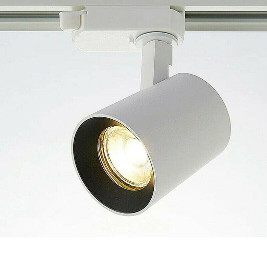 FARETTO DA BINARIO ORIENTABILE 15W LUCE CALDA ROTABILE FARO LED COB DA SOFFITTO