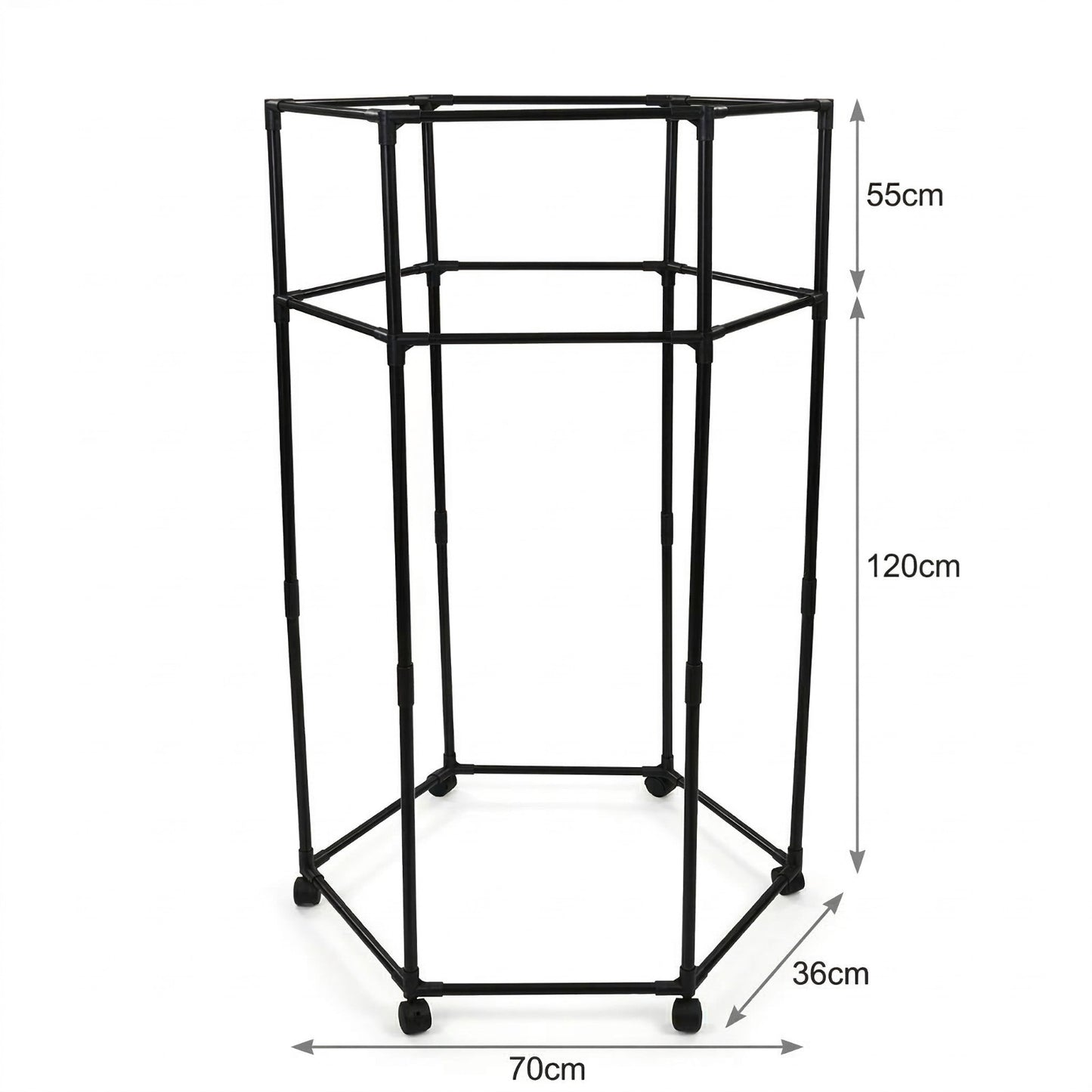 PORTE-MANTEAU ÉTENDOIR ROTATIF À ROUES GAIN DE PLACE 69727