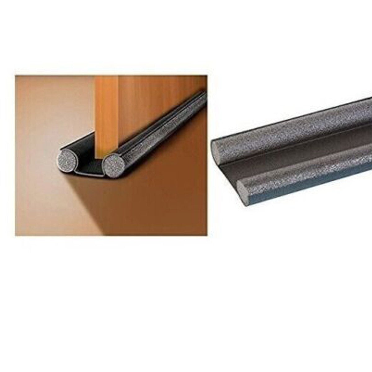 BAS DE PORTE ISOLANT DOUBLE ISOLATION 95CM JOINT DE PORTE GRIS