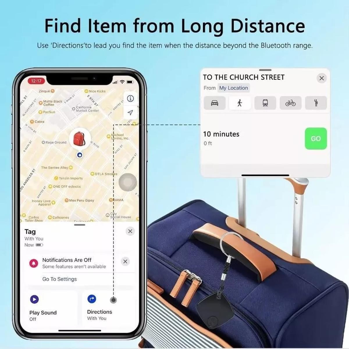 LOCALIZZATORE GPS SMART TAG APPLE FINDMY BLUETOOTH IMPERMEABILE TRACKER