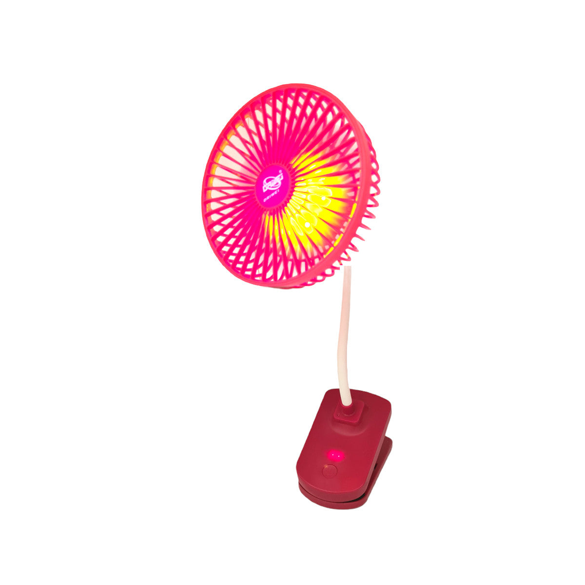 VENTILATEUR RECHARGEABLE PINCE CLIP PORTABLE LUMIÈRE LED VOYAGE TABLE