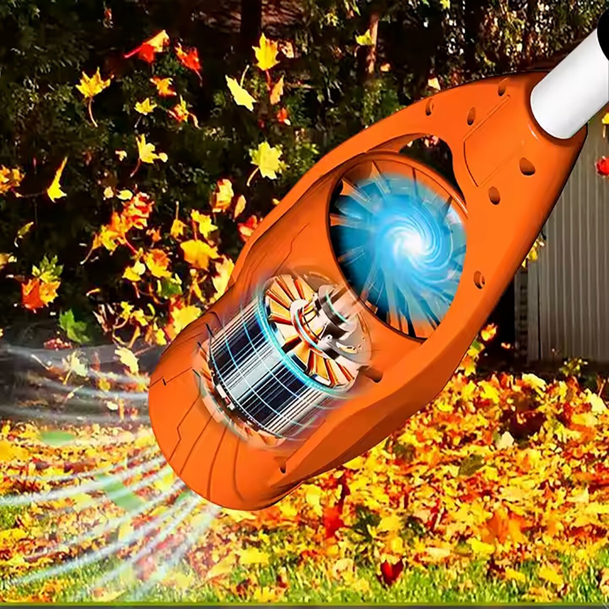 SOUFFLEUR PLIABLE SANS FIL À BATTERIE 24V RECHARGEABLE JARDIN FEUILLES PUISSANT