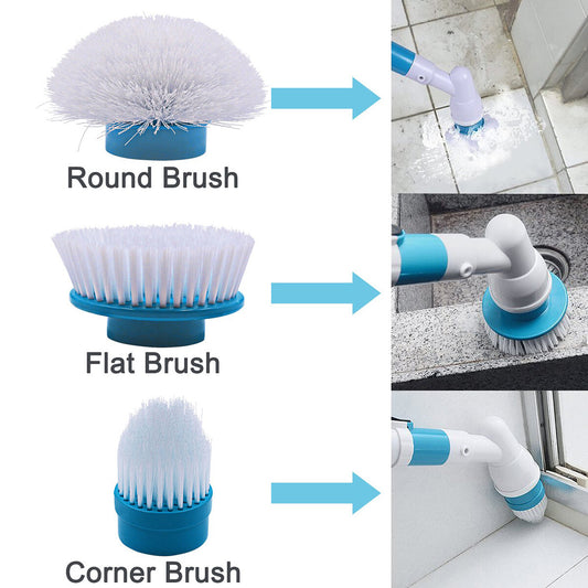 RECHANGE BALAIS 3 PIÈCES TÊTES ÉTANCHES SANS FIL SALLE DE BAIN SOLS POUR SPIN