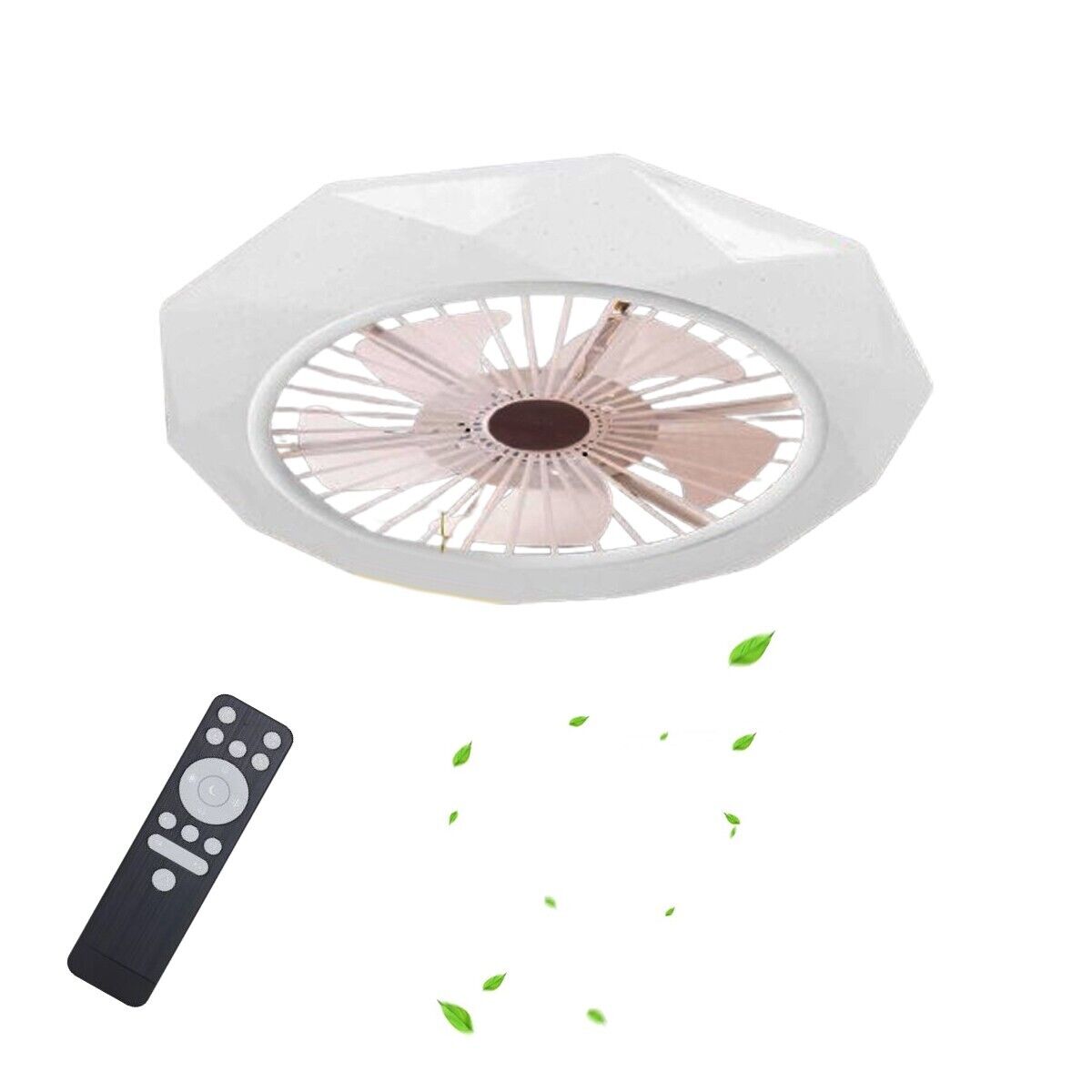 VENTILATORE SOFFITTO LUCE LED 3000K 6500kPLAFONIERA LAMPADARIO SMART 72W SJ-162