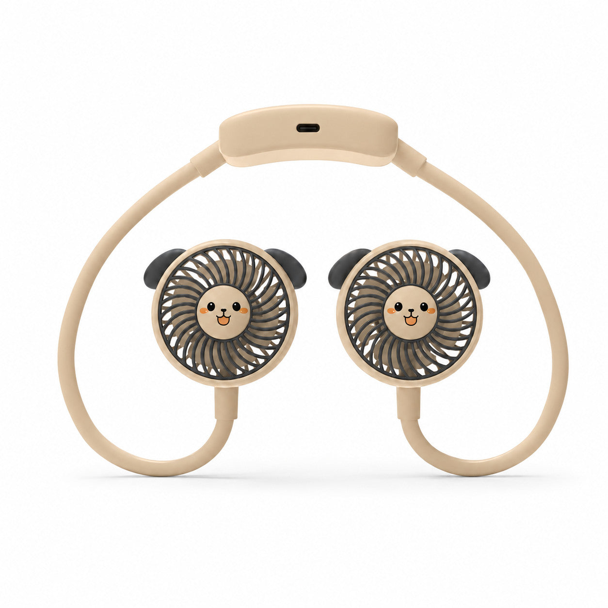 VENTILATORE COLLO PALE PORTATILE RICARICABILE SPORT 3 VELOCITÀ AS-07113