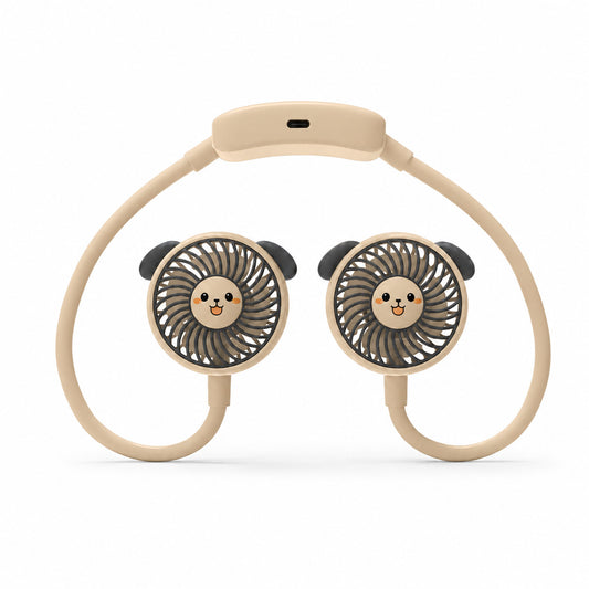 VENTILATEUR DE COU PORTABLE RECHARGEABLE SPORT 3 VITESSES AS-07113