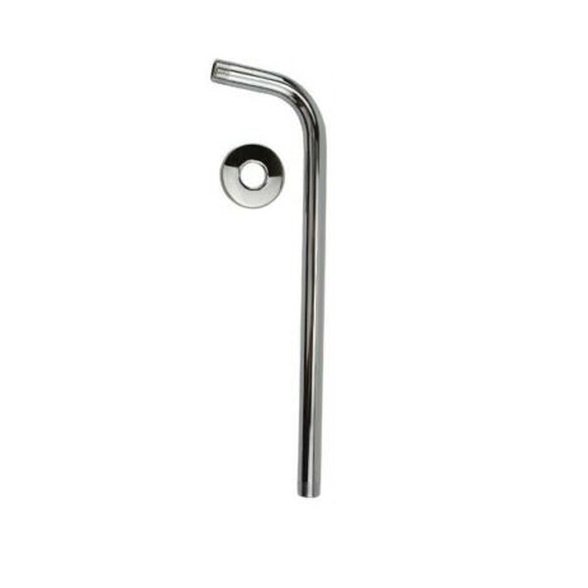 TUBE BRAS DE DOUCHE MURALE 30CM ACIER CHROMÉ POUR POMME DE DOUCHE UNIVERSELLE 02131