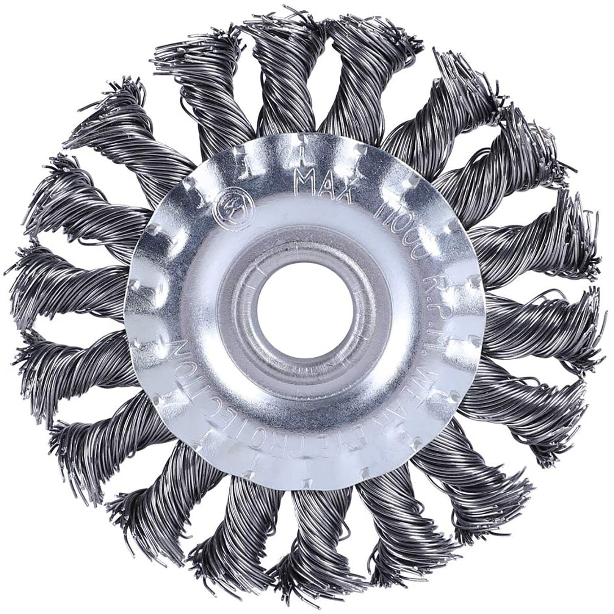 BROSSE MÉTALLIQUE CIRCULAIRE EN FER DISQUE MEULEUSE 100MM 4"