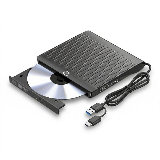 MASTERIZZATORE PER CD DVD DA ESTERNO USB PORTATILE ULTRASOTTILE PER PC AS-08132