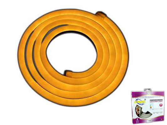 BANDE LED 2 MÈTRES LUMIÈRE CHAUDE FLEXIBLE TUBE DÉCORATIF NÉON IP65 12V VOITURE