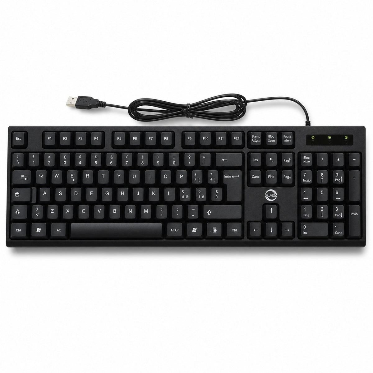 TASTIERA USB STANDARD 104 TASTI ITALIANA CABLATA PC  UFFICIO AS-05896