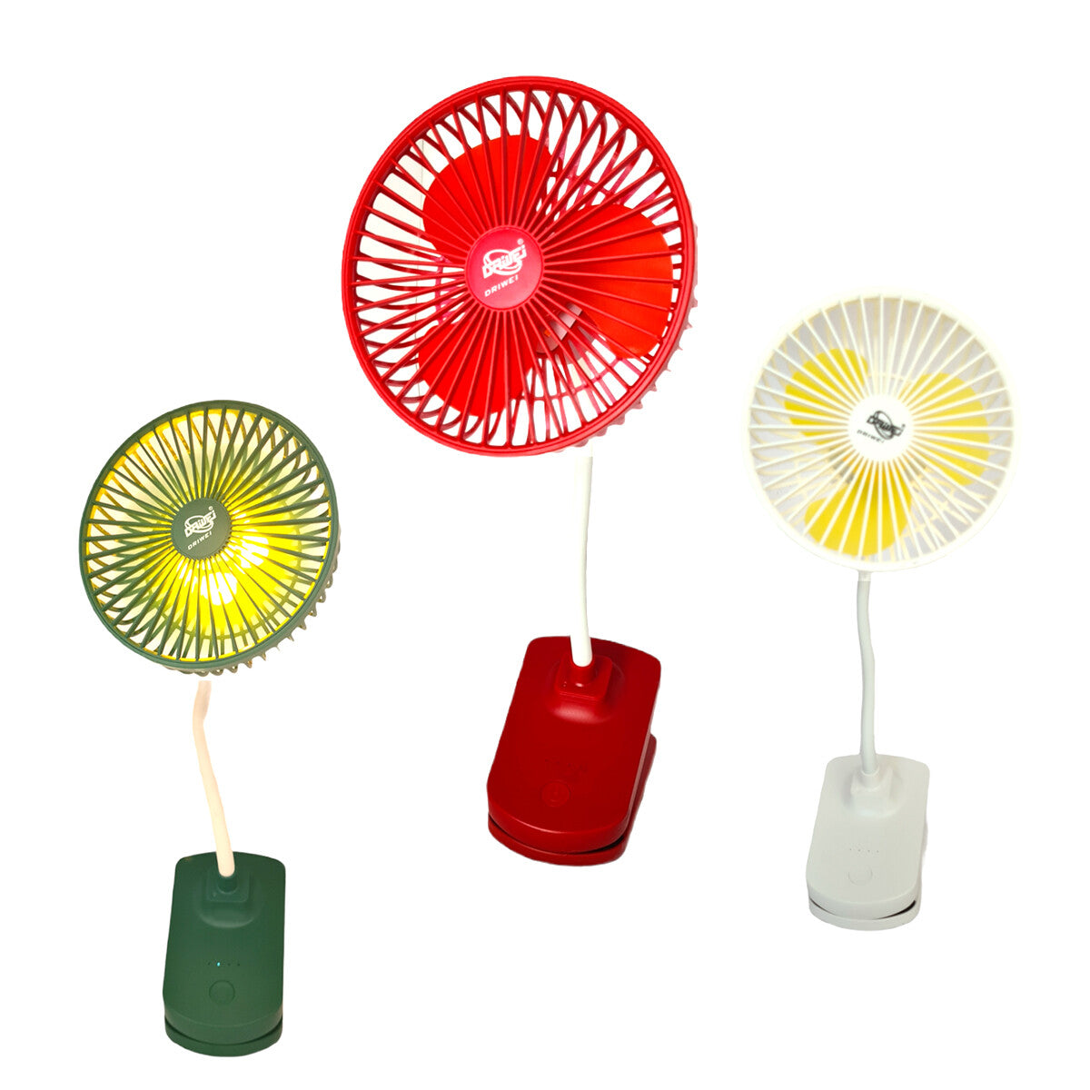 VENTILATEUR RECHARGEABLE PINCE CLIP PORTABLE LUMIÈRE LED VOYAGE TABLE