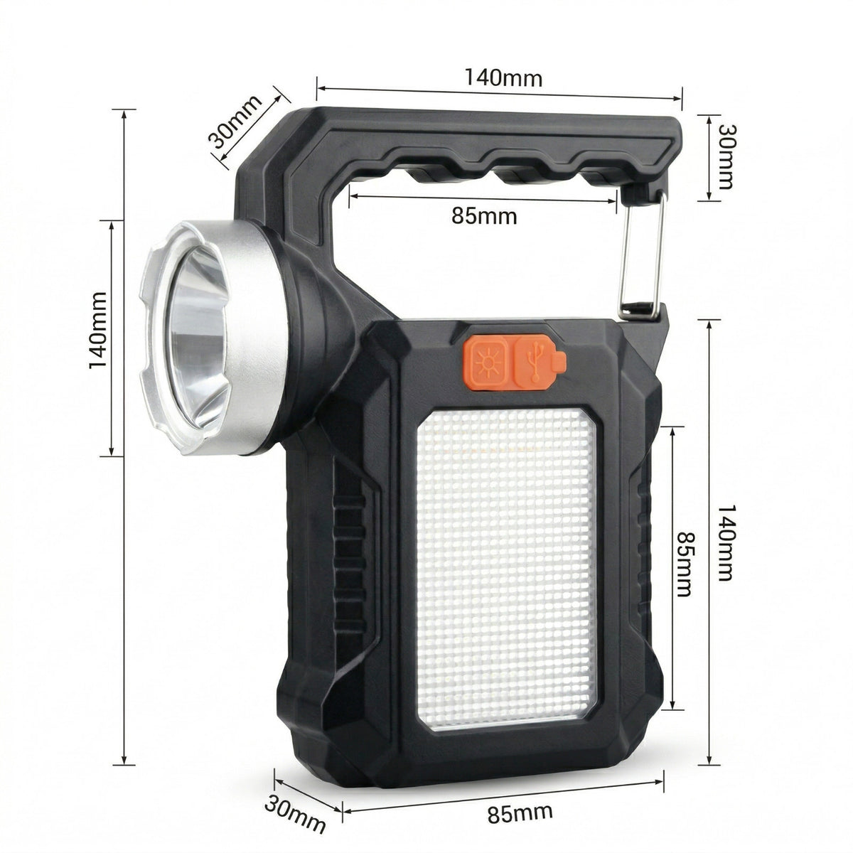 LAMPADA SOLARE PORTATILE RICARICABILE LED TORCIA CAMPEGGIO EMERGENZA TE-B0653