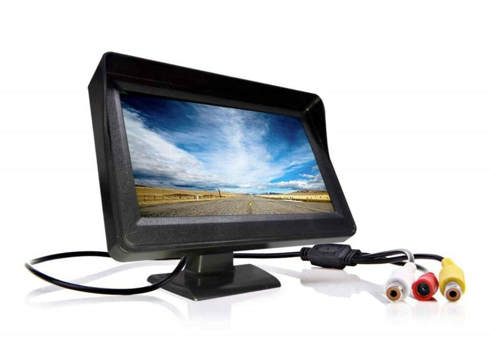 MONITOR LCD TFT 4.3" A COLORI AUTO CAMPER PER TELECAMERA RETROMARCIA REAR VIEW