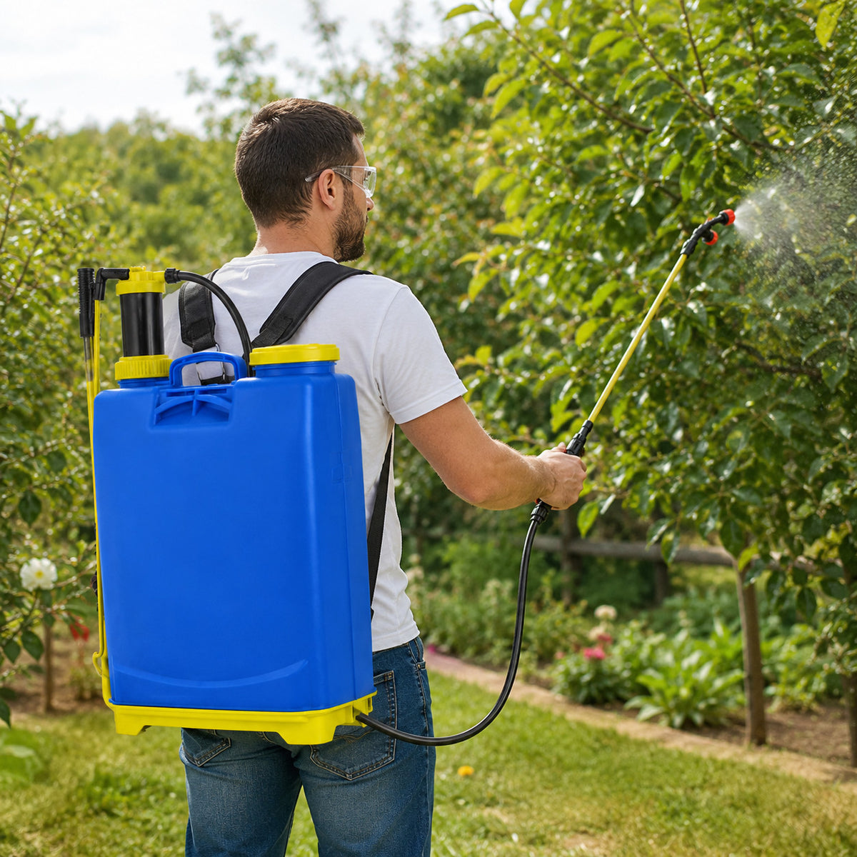 POMPA IRRORATRICE A SPALLA 16 L SPRAYER MANUALE PER GIARDINO ORTO DISERBO