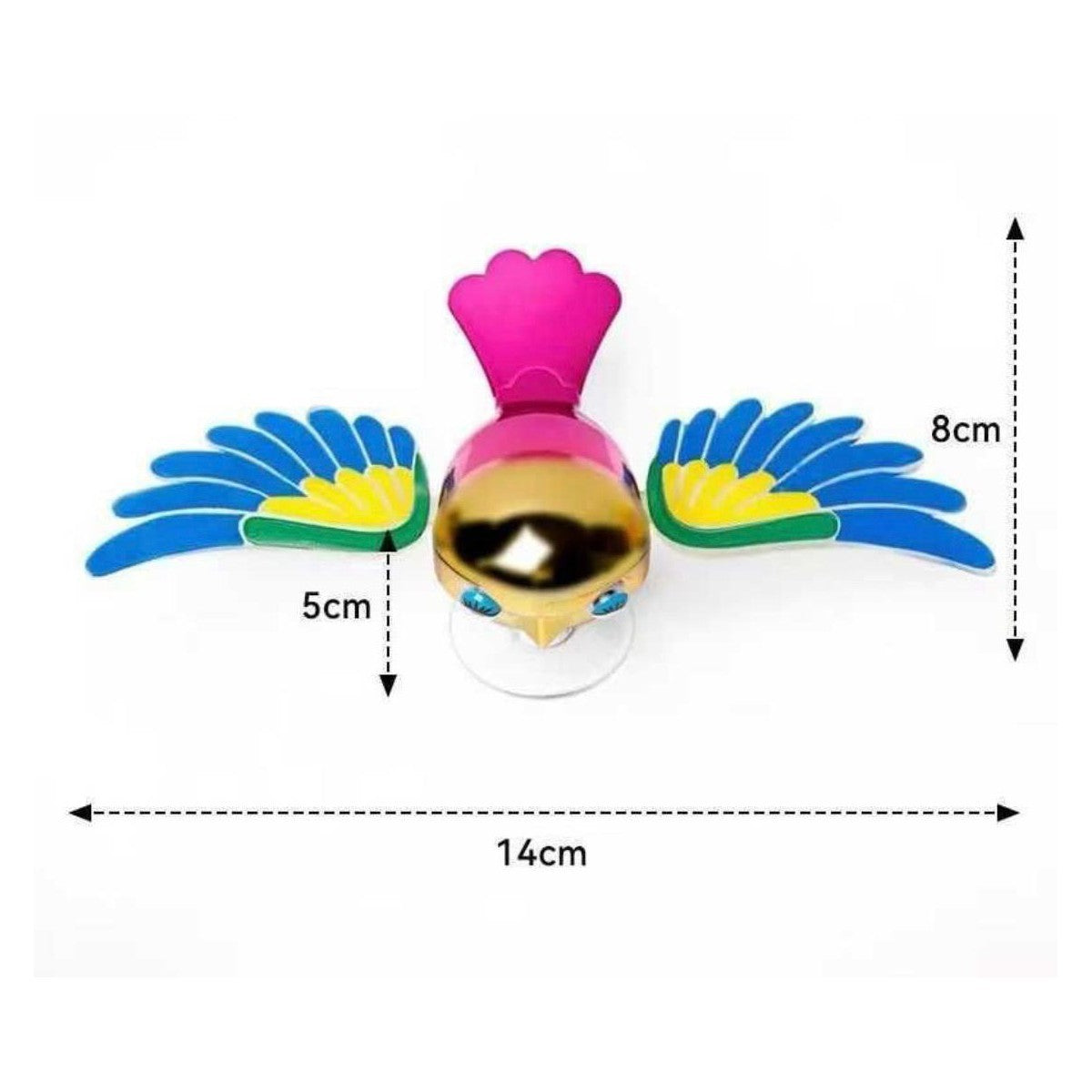 OISEAU 3D DÉCORATION VOITURE MOTO RÉTROVISEUR BATTEMENT AILES VENT AÉRODYNAMIQUE