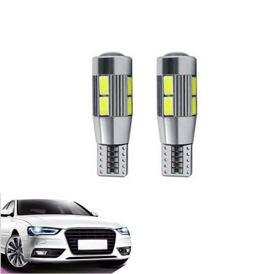 PAIRE AMPOULES 10 LED SMD T10 5730 AUTO 6000K CANBUS 1.8W AMPOULE 12V 02717