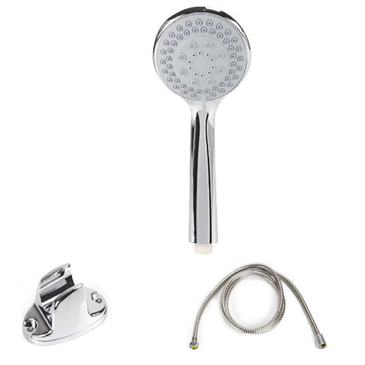 POMME DE DOUCHE BRAS DOUCHETTE MULTIJETS BAIN DOUCHE BAIGNOIRE TUBE ROND 01940