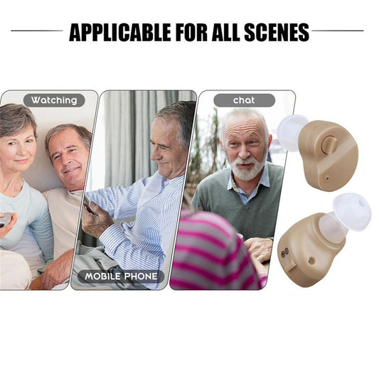 MINI APPAREIL AUDITIF AMPLIFICATEUR DE SON ACOUSTIQUE INTRA-AURICULAIRE INVISIBLE