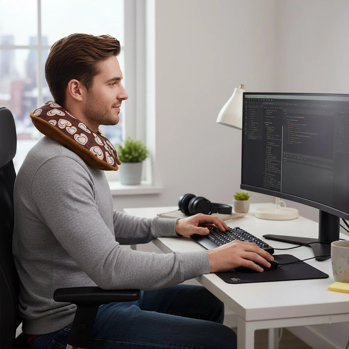 BORSA ELETTRICA ACQUA CALDA COLLO DOLORI CERVICALE MANI PIEDI SCHIENA CUSCINO