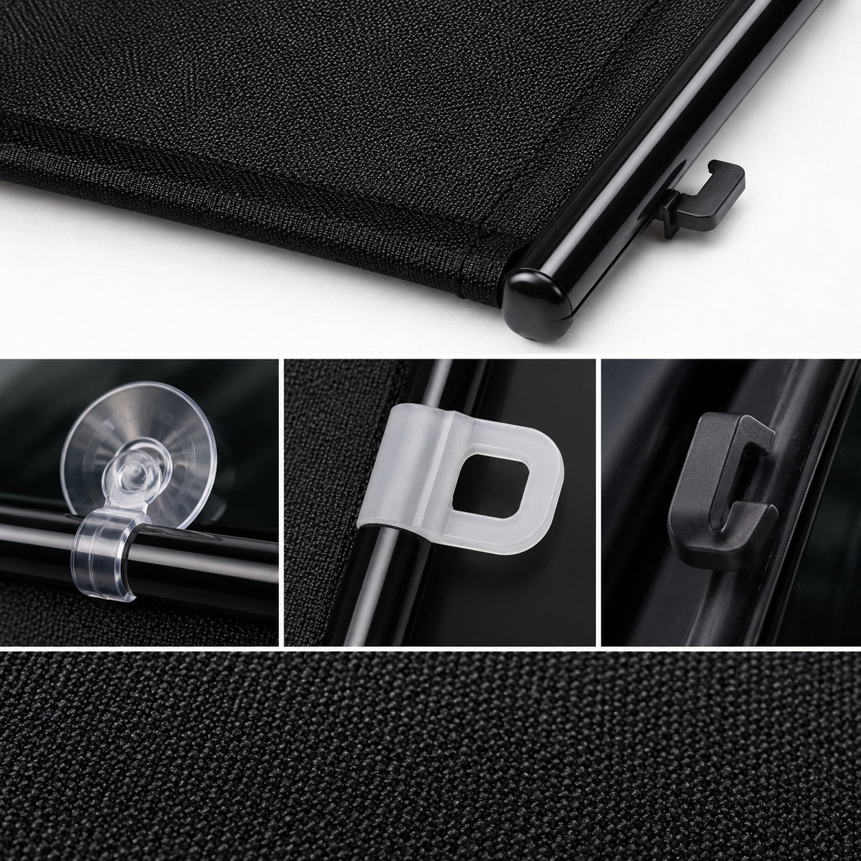 TENDINA PARASOLE AVVOLGIBILE PER AUTO 125x58CM PARABREZZA OSCURANTE CA-02466