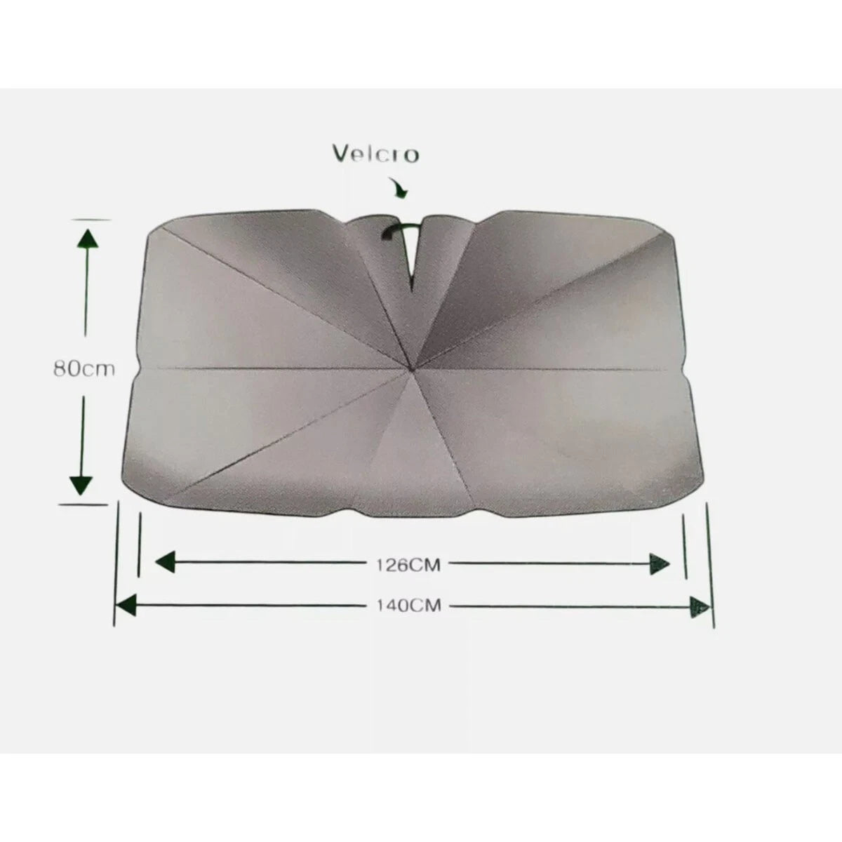 OMBRELLO PARASOLE AUTO PIEGHEVOLE 140CM PROTEZIONE UV VETRO ANTERIORE AS-06633