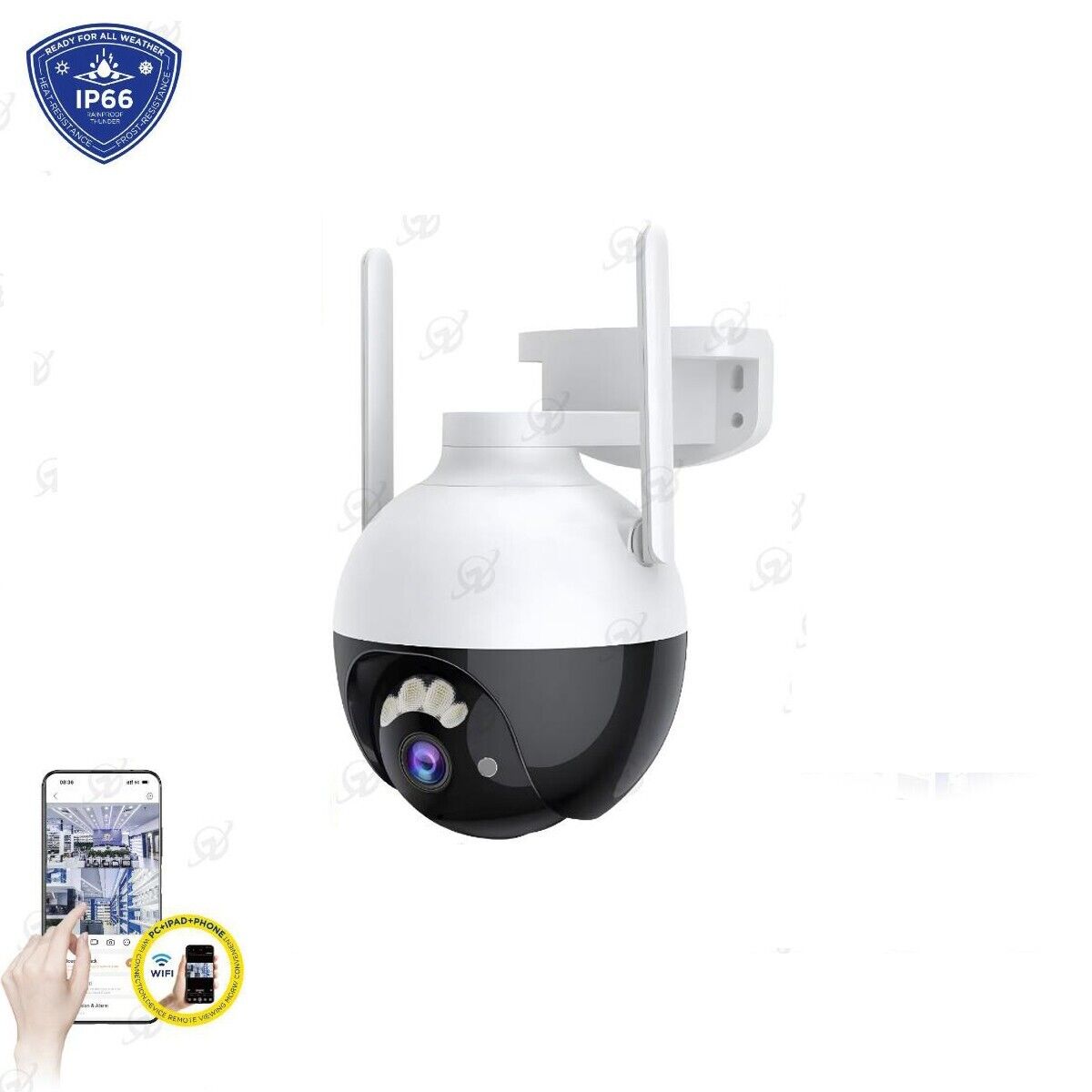 TELECAMERA VIDEOSORVEGLIANZA WIFI 5.5MM JORTAN INTERNA ESTERNA NOTTURNA JT-8289X